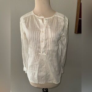 MACPHEE long sleeve stripped blouse size 38. -medium